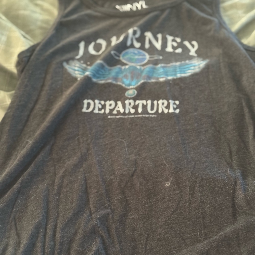 Torrid Black Muscle Tee with Blue Graphic